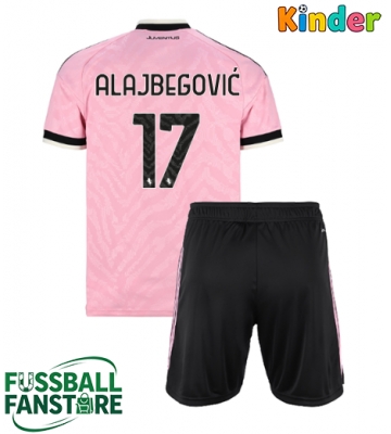 Juventus Kerim Alajbegovic #17 Replik Auswärtstrikot Kinder 2026-27 Kurzarm (+ Kurze Hosen)